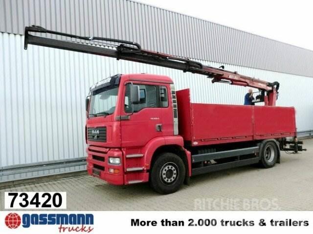 MAN TGA 18.360 4x2, Baustoff, Kran ATLAS 125.1 Camiones plataforma