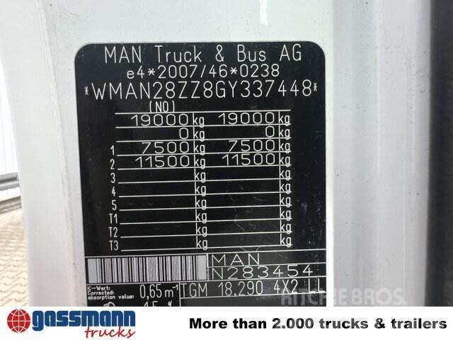 MAN TGM 18.290 4X2 LL, Iso-Koffer, Seitentüren Links, Camiones caja cerrada