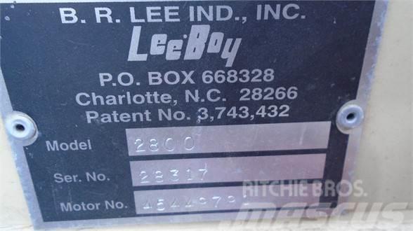 LeeBoy 2800 Accesorios máquina de asfalto