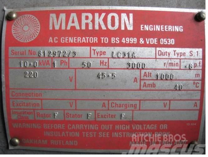  10 kVA Markon Type LC31A Generator Otros generadores