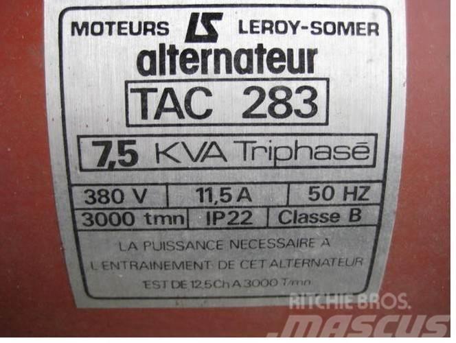  7.5 kva Leroy-Somer Type TAC 283 generator KUN TIL Otros generadores