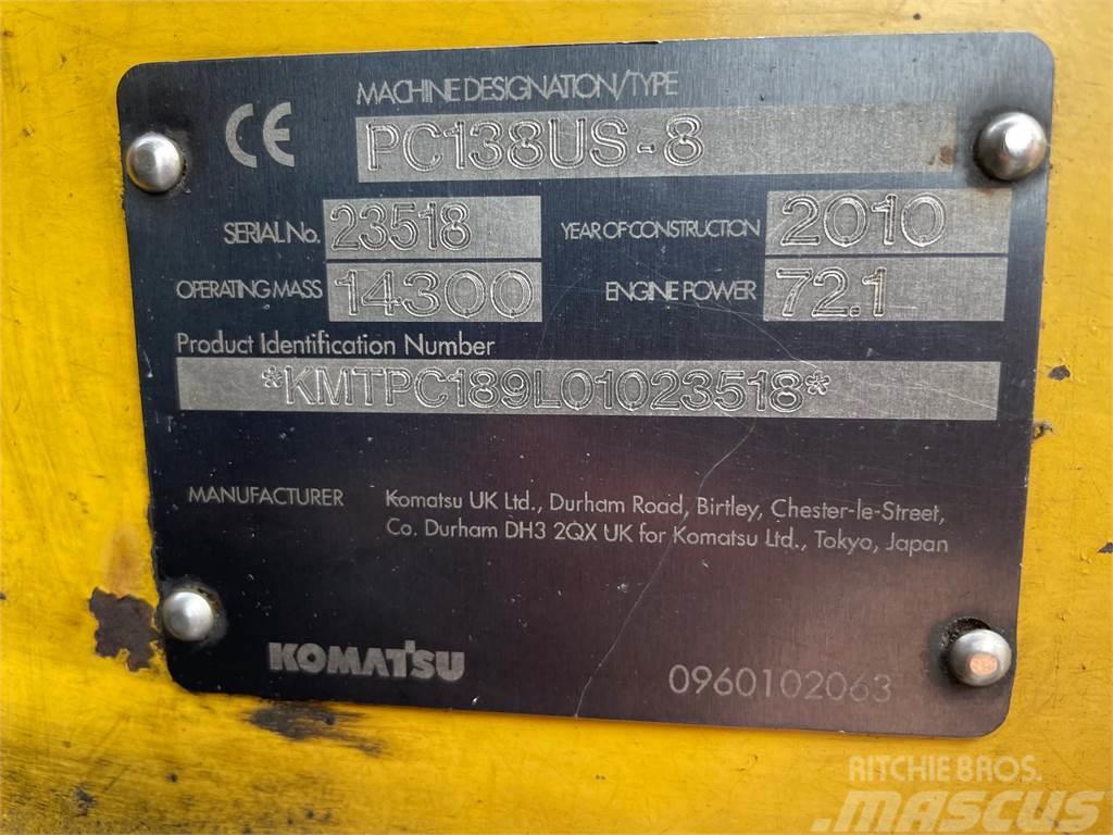 Komatsu PC138US-8 gravemaskine til ophug Excavadoras de cadenas