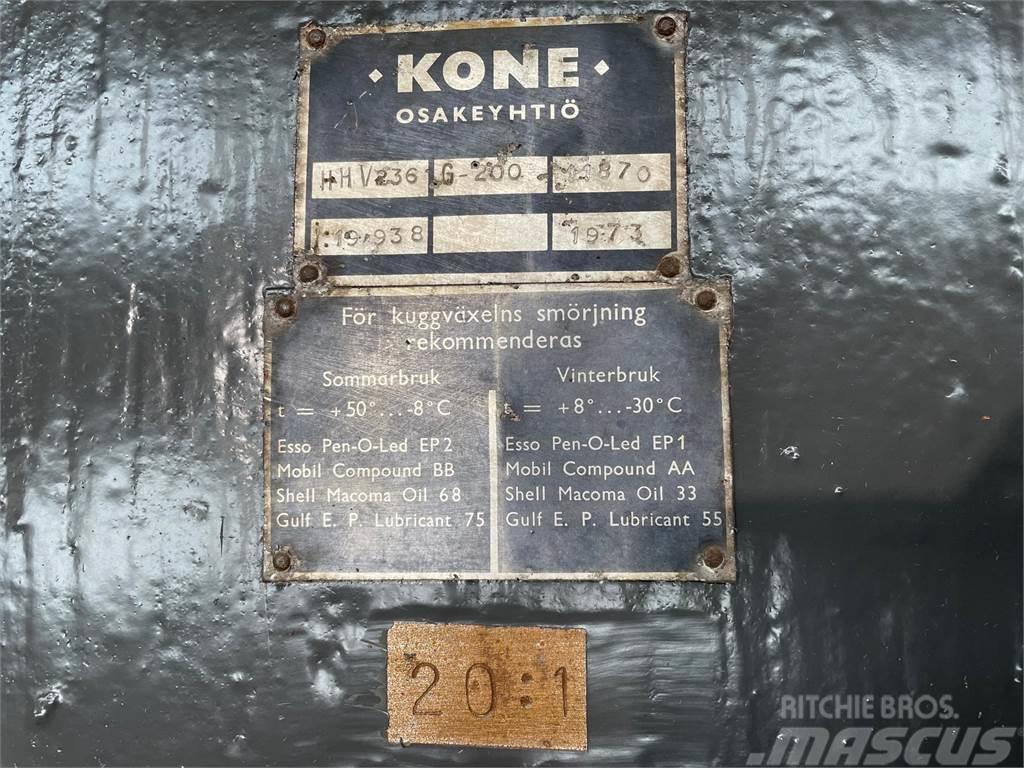 Kone Type HHV236 gear - 20:1 Cajas de cambios