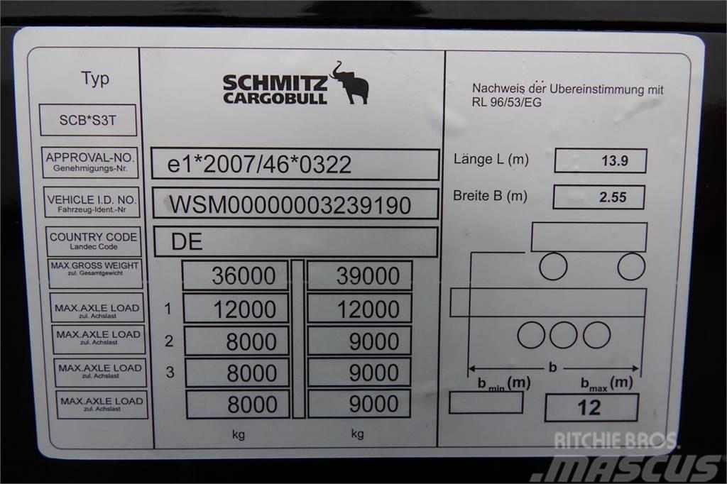 Schmitz Cargobull SCHMITZ FIRANKA VARIOS / PODNOSZONY DACH / STANDAR Semirremolques con caja de lona