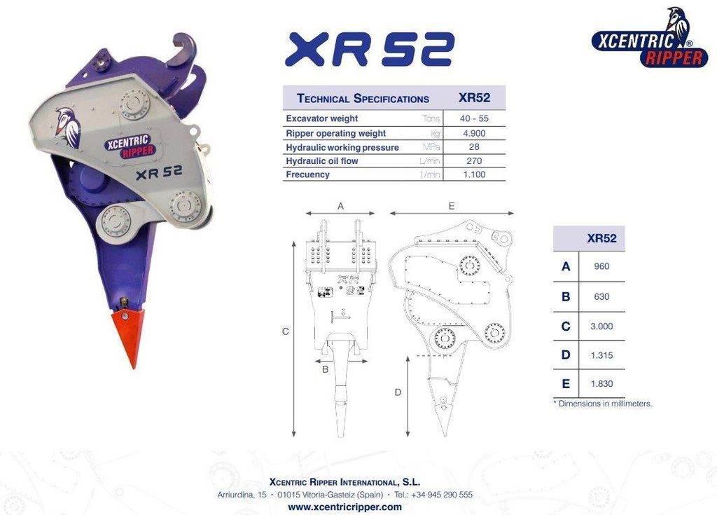 Xcentric XR52 Otros equipamientos de construcción