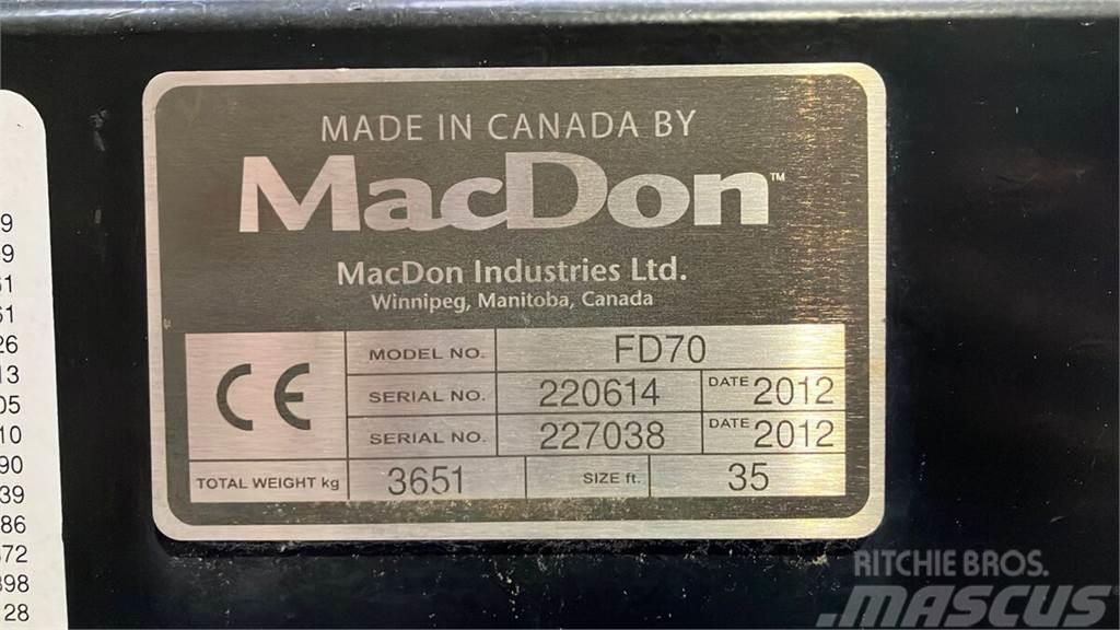 MacDon FD70 Accesorios para cosechadoras combinadas