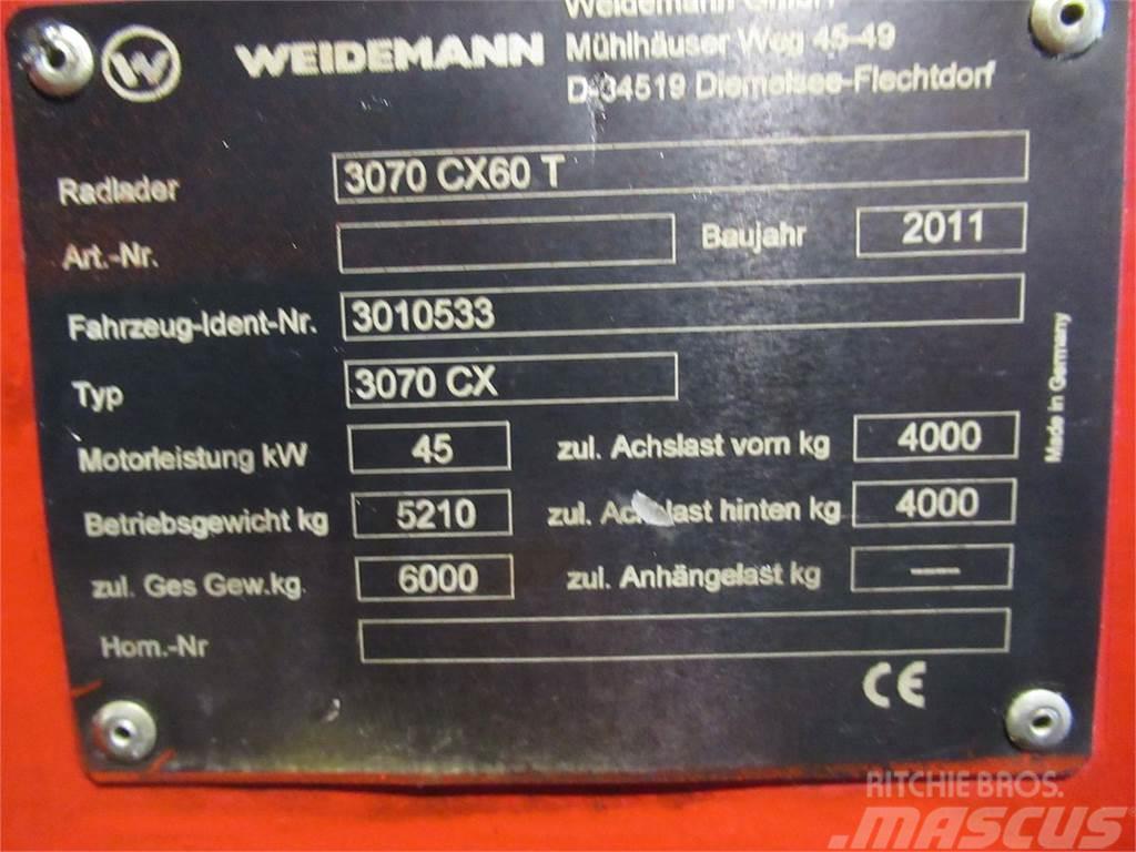 Weidemann 3070 CX60 Palas cargadoras frontales