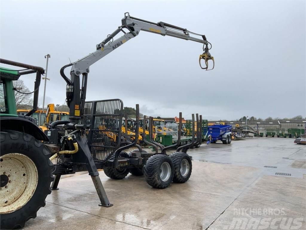  Kelsa 305T Forestry Trailer With Crane &amp; 360 L Pinzas