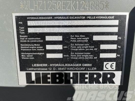 LIEBHERR LH 22 M LITRONIC, UMSCHLAGBAGGER, LIKUFIX Excavadoras de ruedas