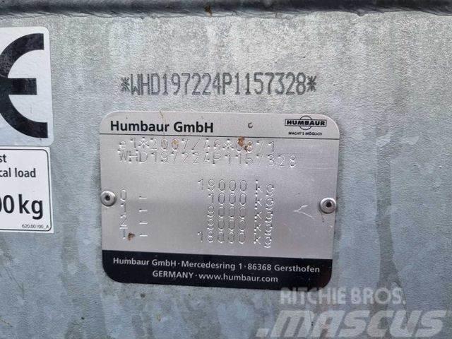 Humbaur HBTZ 197224 BS schräg mit Alu-Bordwände Góndola de cama rebajada