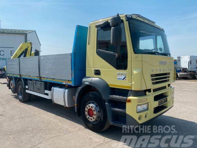 Iveco STRALIS 350 with sides 6x2, crane,EURO 3 vin 002 Camiones grúa