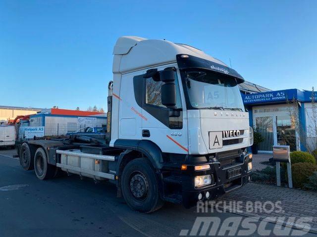 Iveco Stralis 450 AT260 Abrollkipper Hyvalift ATM Camiones polibrazo
