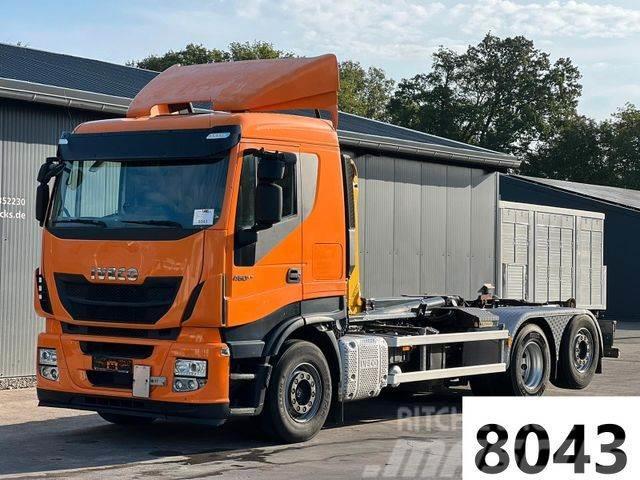 Iveco Stralis 460 6x2 Lenk/Lift Palfinger Abrollkipper Camiones polibrazo