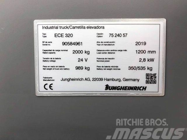 Jungheinrich ECE 320 - 2400MM GABELN - NUR 276 STD. Otros