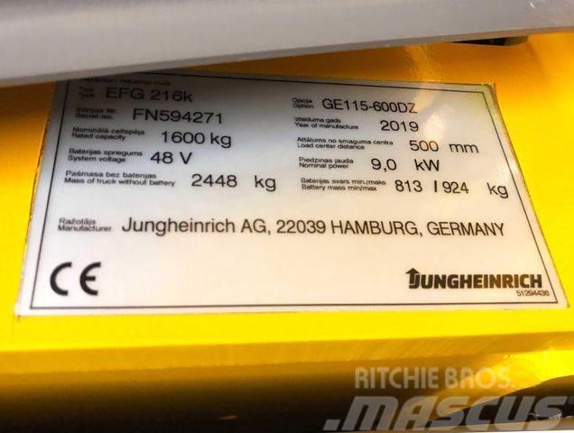 Jungheinrich EFG216k - 6 M HUBHÖHE - BATTERIE 84% -NEUWERTIG Otras carretillas elevadoras