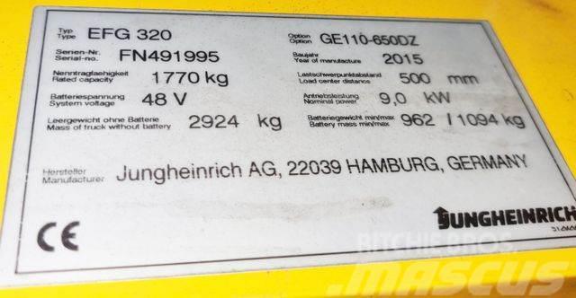 Jungheinrich EFG320 - 6.5 M HUBHÖHE -TRIPLEX - BATTERIE 82% Otras carretillas elevadoras