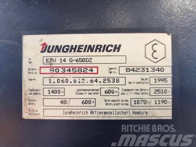 Jungheinrich ETV 14 - 6.2M HUBHÖHE - 5.083 STD. Carretillas retráctiles