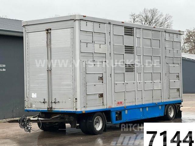 KA-BA 4.Stock Anhänger Aggregat, Tränke, Hubdach Remolques para transporte de animales