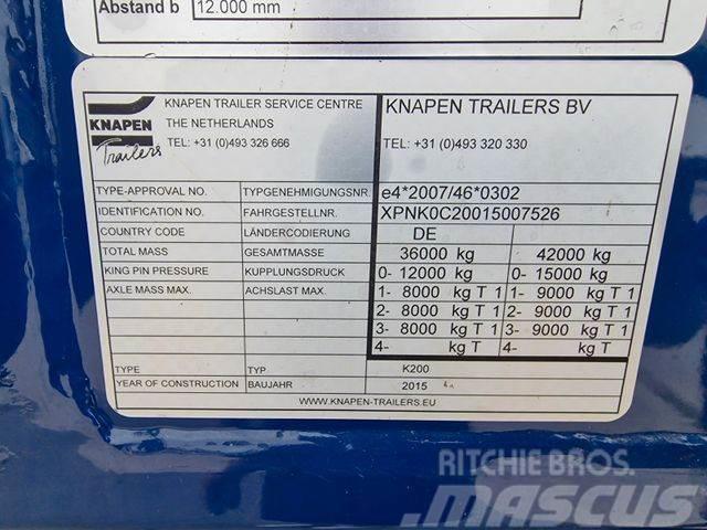 Knapen K200 Walkingfloor 92m3 10mm Floor 2015 year Semirremolques con carrocería de caja