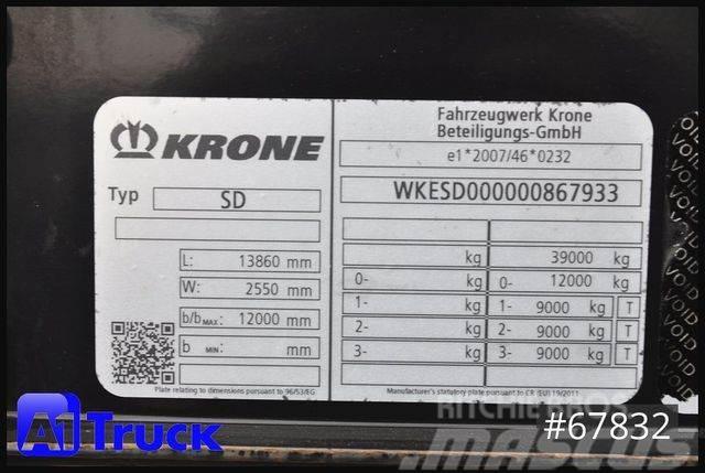 Krone SD, Tautliner Mega, VDI 2700, Liftachse Semirremolques con caja de lona