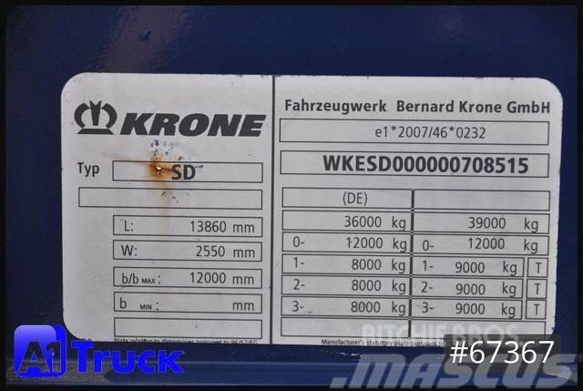 Krone SDK 27, Koffer, Doppelstock, 112762km Semirremolques con carrocería de caja