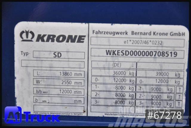 Krone SDK 27, Koffer, Doppelstock, 1 Vorebsitzer Semirremolques con carrocería de caja