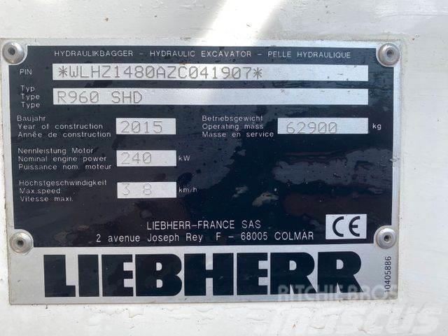 Liebherr R960 SHD ** BJ. 2015* 10.000H/Klima/ZSA/TOP Zust Excavadoras de cadenas