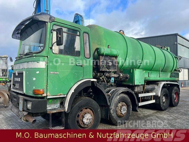 MAN 30.331 Saug u. Spühlwagen/8x4/Haller 16.000 L / Camiones aspiradores/combi