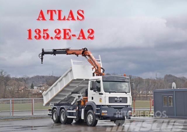 MAN TGA 26.350* ATLAS 135.2E-A2 + FUNK / 6x4*TOP 6x4 Camiones bañeras basculantes o volquetes