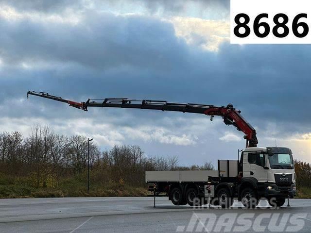 MAN TGS 35.470 8x4 Pritsche + FASSI F345RB Kran,JIB Camiones plataforma