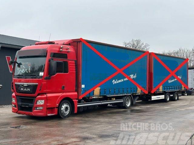 MAN TGX 18.400 4x2 Euro6 BDF+Krone OHNE BRÜCKEN Camión con caja abierta