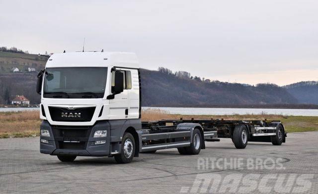 MAN TGX 18.440 Fahrgestell 7,00m + Anhänger 6,90m Camiones chasis