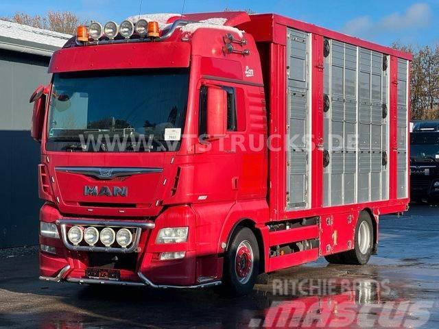 MAN TGX 18.580 Euro 6 3.Stock FINKL Hubdach,Tränke Camiones de ganado