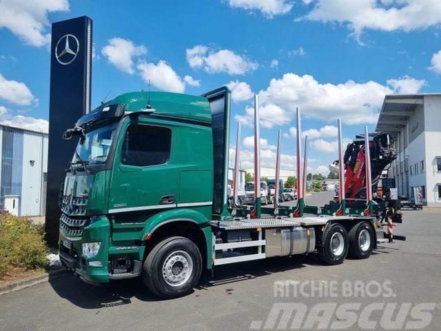 Mercedes-Benz Arocs 2651 L 6x4 + Kran: Epsilon M12Z91 Transporte de madera