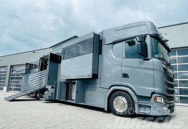 Scania S 450 Doppel Pop-out Pop-Up Pferdetransporter Camiones de ganado