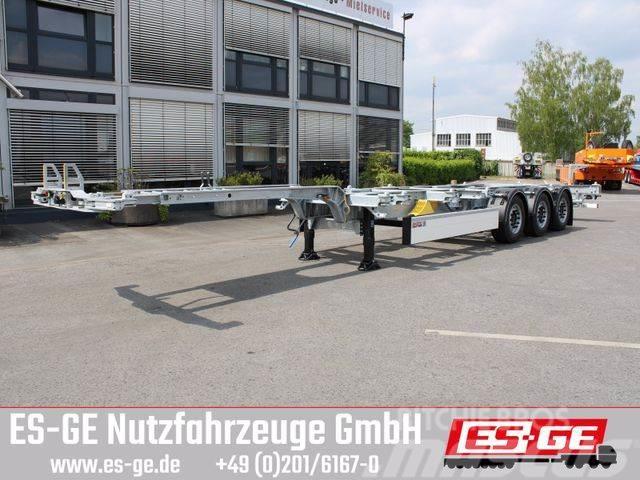 Schmitz Cargobull 3-Achs-Containerchassis Semirremolques de góndola rebajada