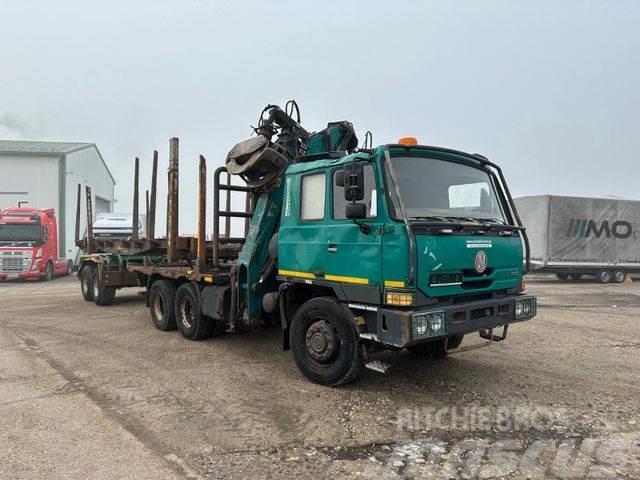 Tatra T 815 woodtransporter 6x6, crane+WILD 789+101 Transporte de madera