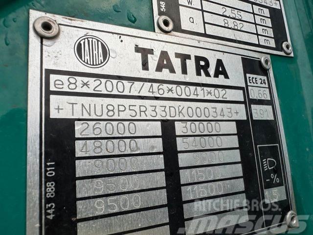 Tatra woodtransporter 6x6, crane + R.CH trailer vin343 Transporte de madera