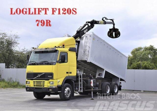 Volvo FH 12 460 Abrollkipper * LOGLIFT F120S 79R * TOP Camiones polibrazo