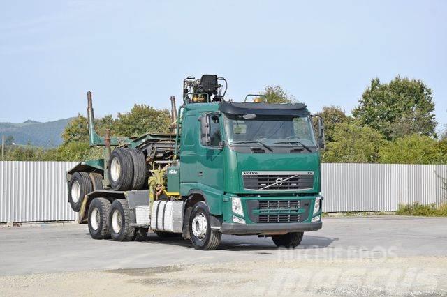 Volvo FH 500 * LOGLIFT F251 S80A + Anhänger /6x4 Transporte de madera