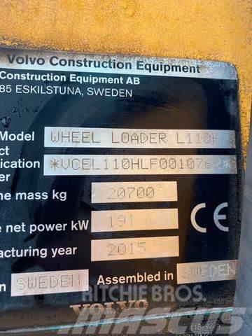 Volvo L110H *BJ. 2015 *15949 H/Klima/*TOP* Cargadoras sobre ruedas