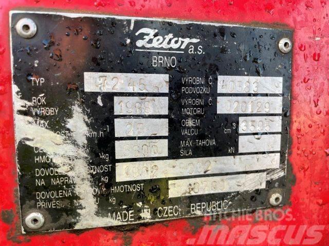 Zetor 7245 4x4 vin 583 Tractores