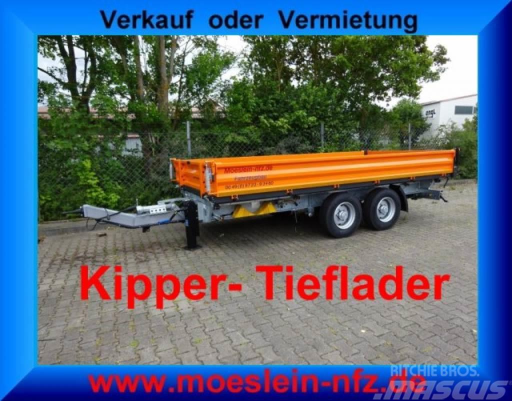 Möslein TTD11 Orange neuer Tandem 3- Seitenkipper Tieflad Bañera