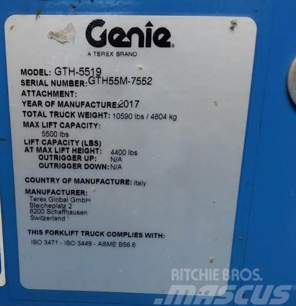 Genie GTH-5519, 5,500# 4x4 Carretillas telescópicas