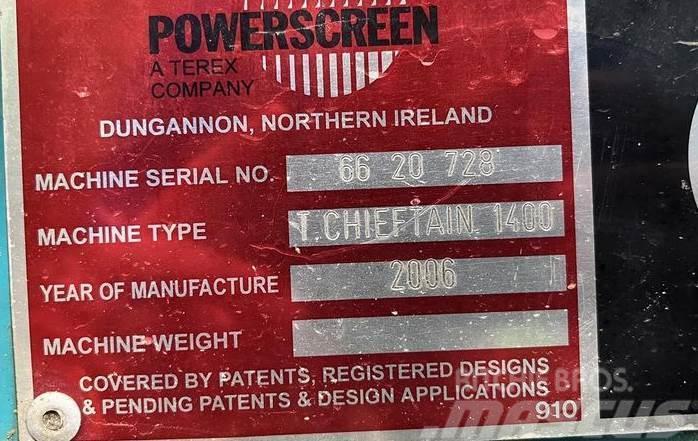 Powerscreen Chieftain 1400 Machacadoras
