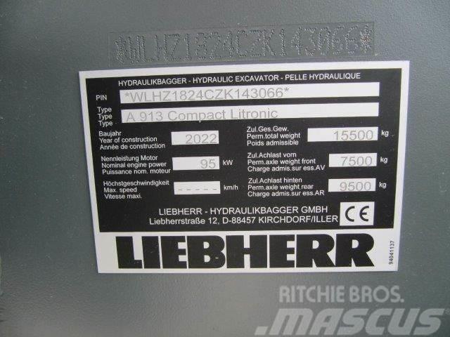 Liebherr A 913 Compact G6.0-D Excavadoras de ruedas