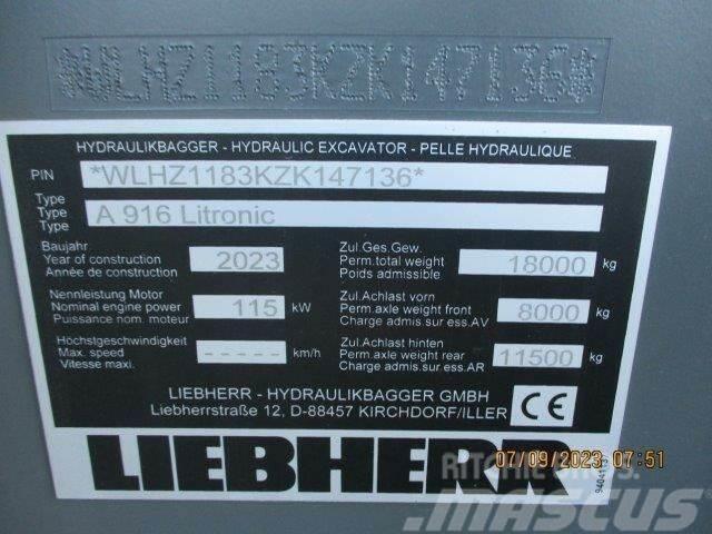 Liebherr A 916 Litronic G6.0-D Excavadoras de ruedas