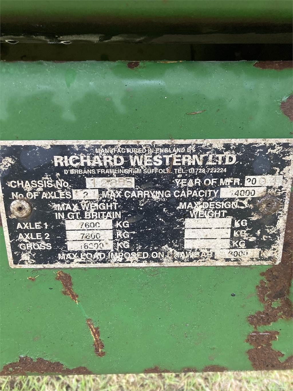 Richard Western ENSILAGEVAGN Otros equipos de carga y excavación