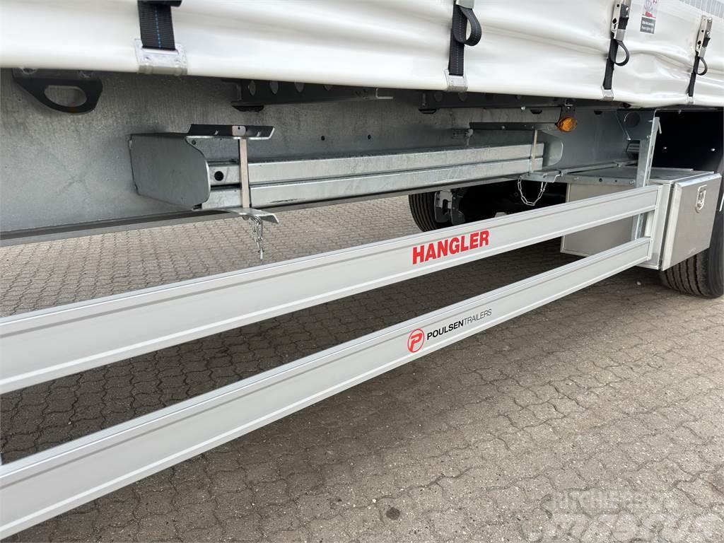 Hangler 3-aks 45-tons gardintrailer Nordic Semirremolques con caja de lona