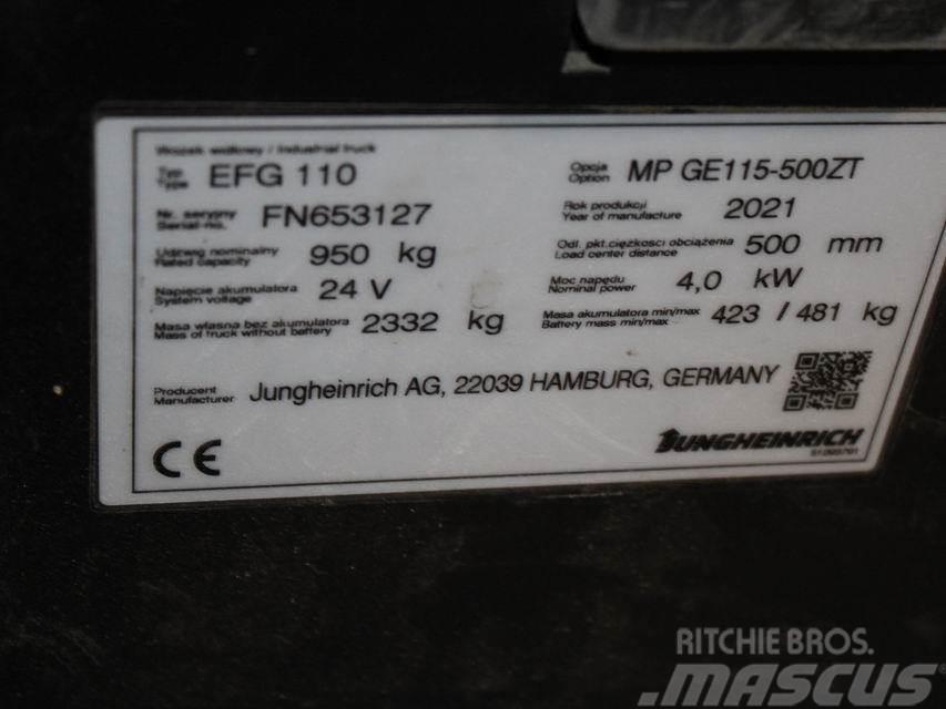 Jungheinrich EFG 110 MP GE115-500ZT Carretillas de horquilla eléctrica